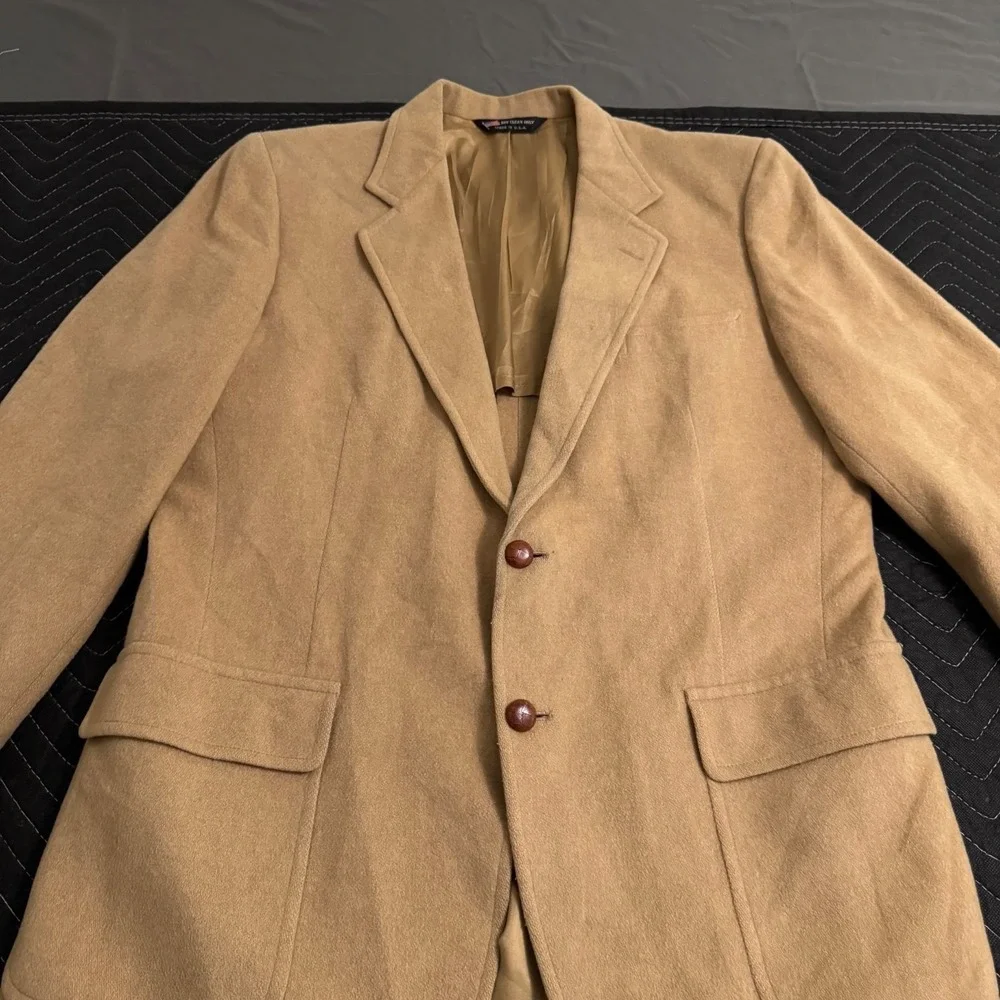 John Alexander Wool Sport Coat Blazer Jacket 2 Button Size 44 Made in USA